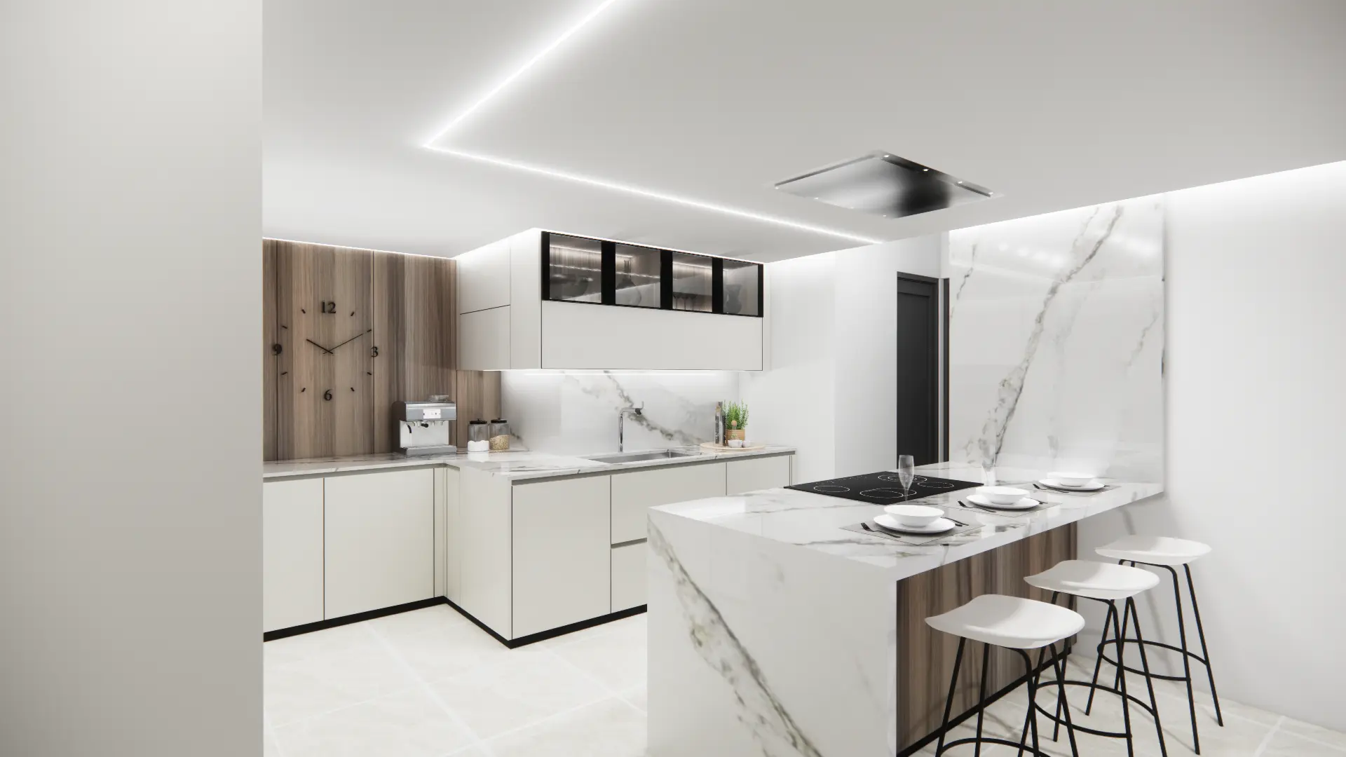 kitchen-with-island-bar-san-juan